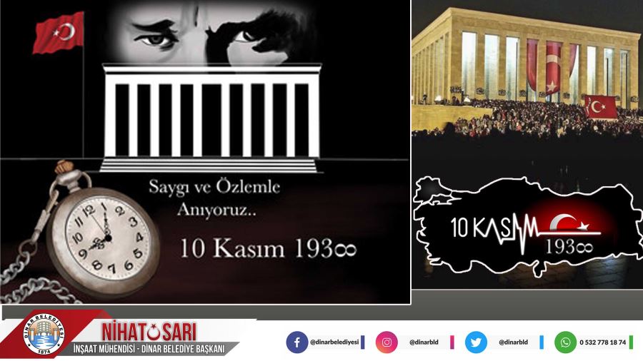 Başkan Sarı’dan 10 Kasım Atatürk’ü Anma mesajı