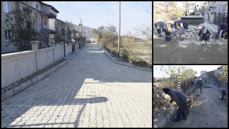 Çay’da Zümrüt Sokak yol çalışmaları tamamlandı