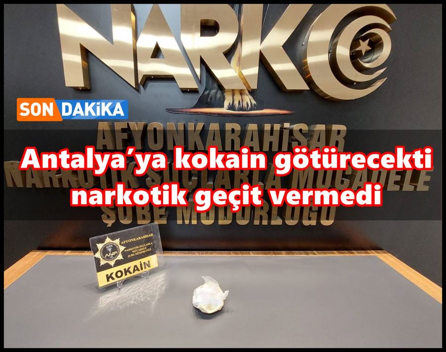 Antalya’ya kokain götürecekti narkotik geçit vermedi