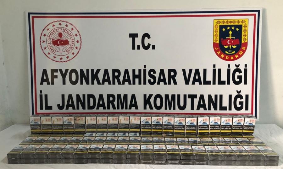 Jandarmadan kaçak sigara operasyonu