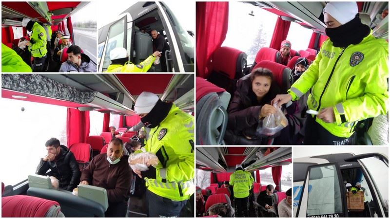 Afyon Polisi’nden içimizi ısıtan görüntüler