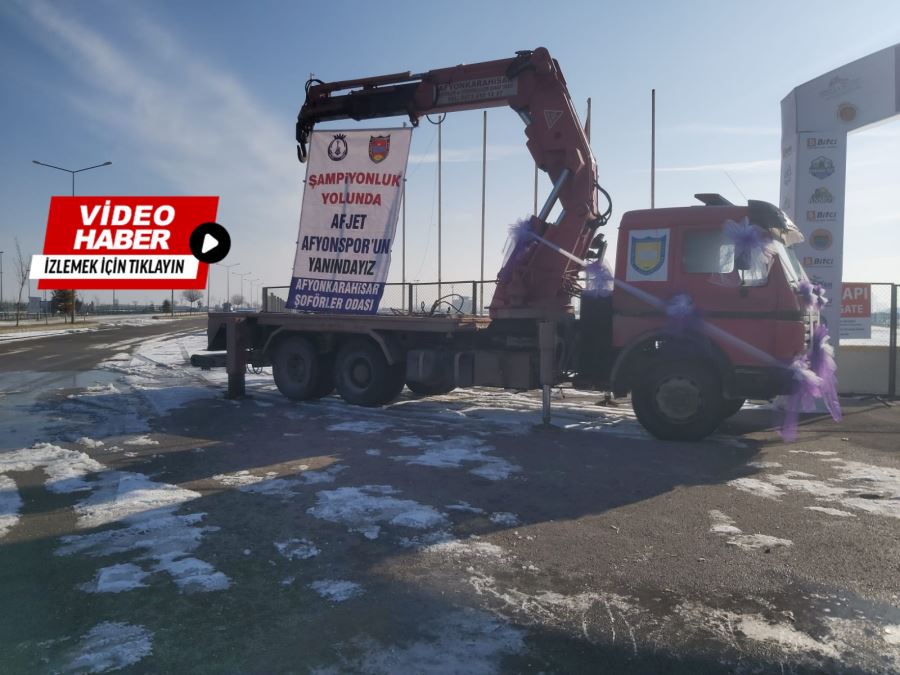 Minibüsçü esnafı Afjet Afyonspor için tek yürek oldu