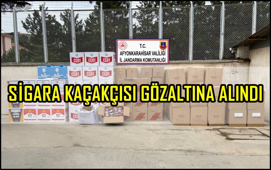 Sigara kaçakçısı gözaltına alındı