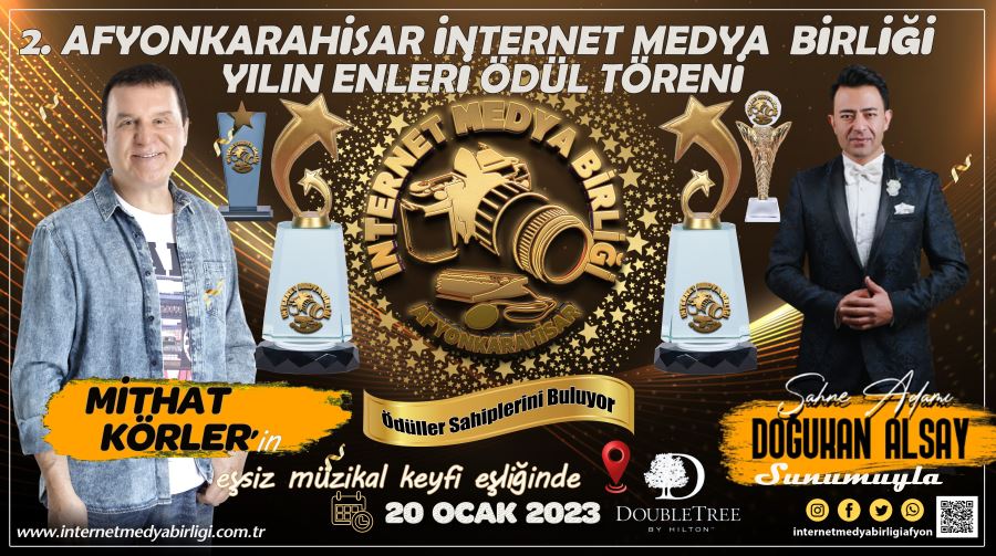 İnternet Medya Birliği Ödül Töreni Afyon’a damga vuracak!
