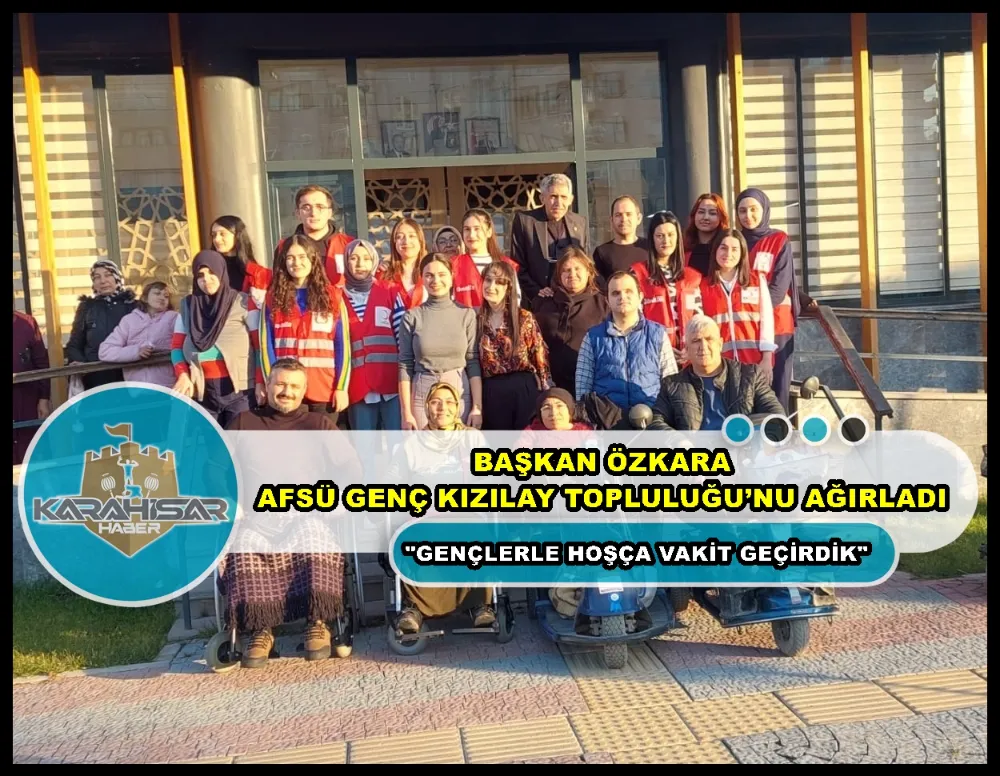 TSD Afyon Şube Başkanı Özkara AFSÜ Genç Kızılay Topluluğu’nu ağırladı