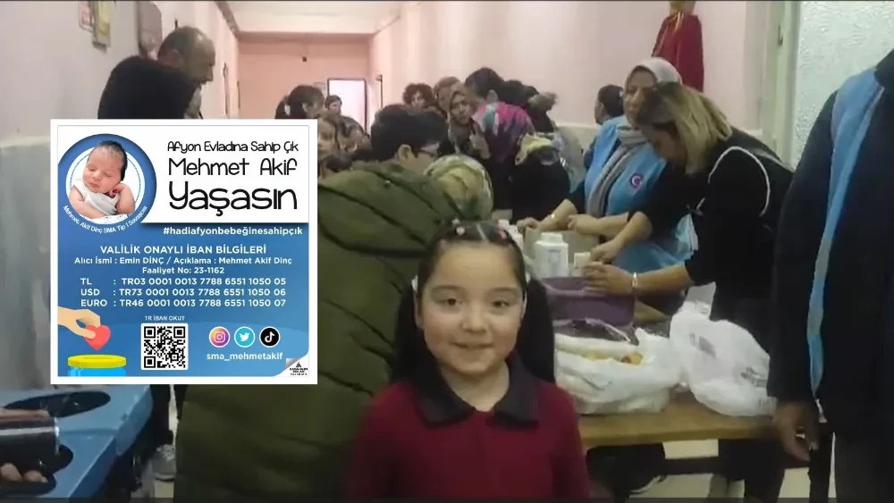 SMA Hastası Minik Mehmet Akif İçin Kermes Düzenlendi