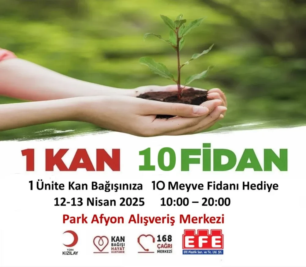 Kızılay’dan Anlamlı Kampanya: “1 Kan 10 Fidan”