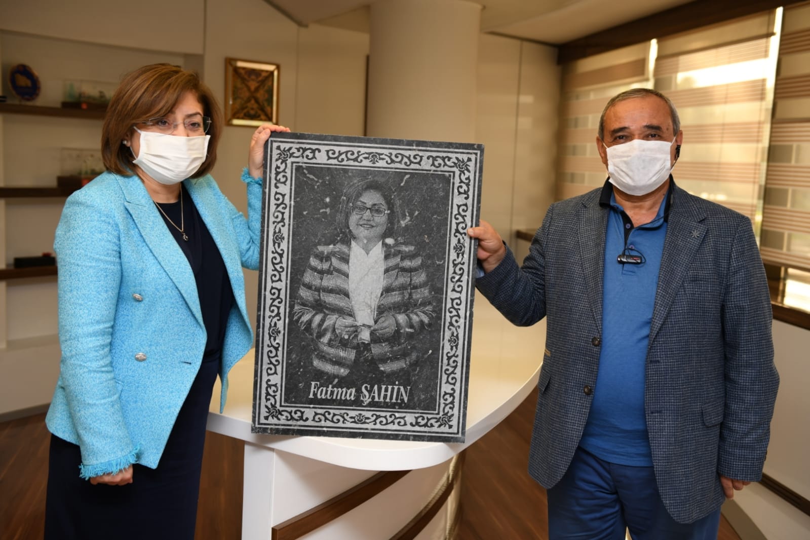 BAŞKAN ŞAHİN, TBB VE GAZİANTEP BŞB. FATMA ŞAHİN?LE GÖRÜŞTÜ