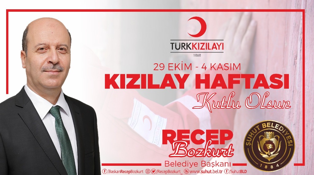 BAŞKANI BOZKURT KIZILAY HAFTASI MESAJ YAYIMLADI
